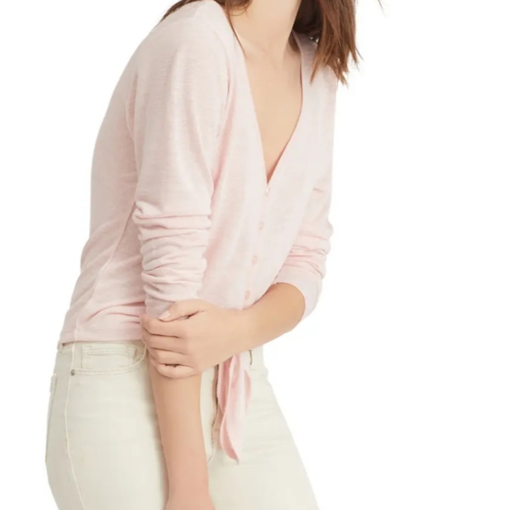 Sanctuary Chelsea Tie Front Sweater in Pink - Picture 3 of 5